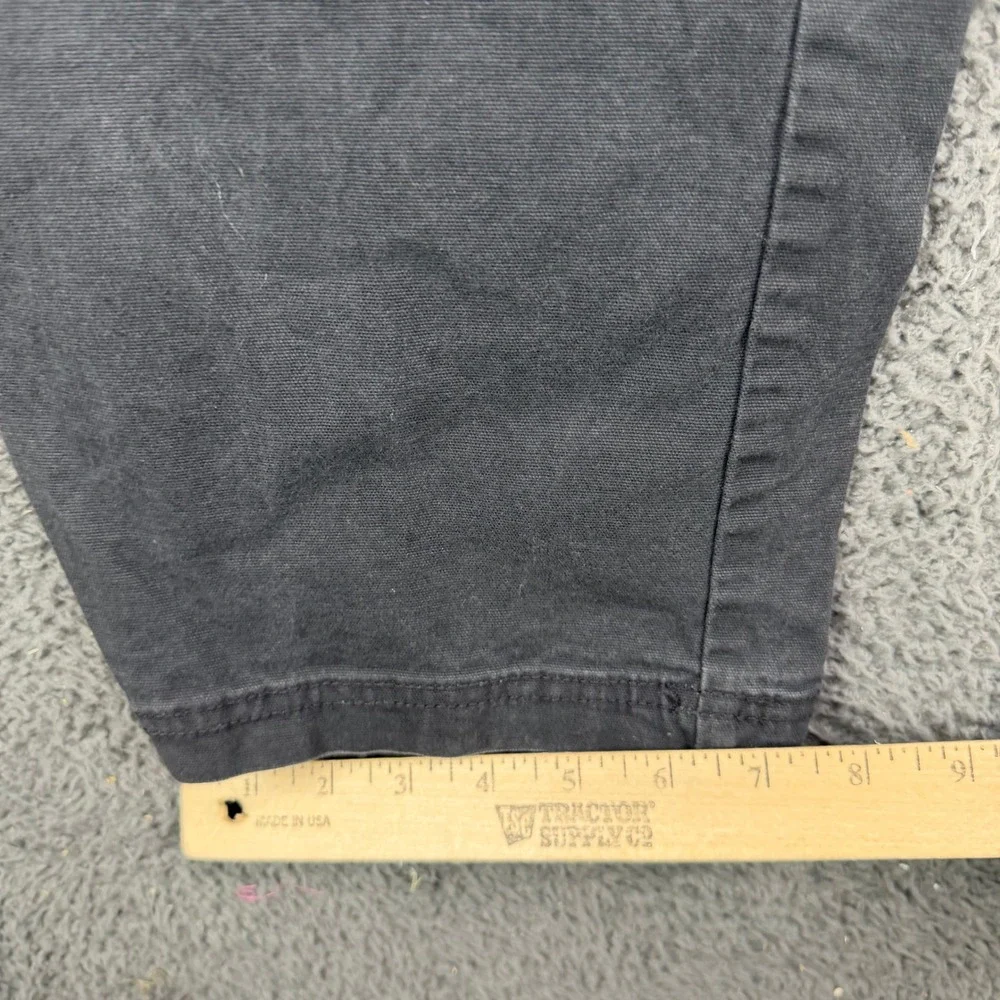 Coleman Mens 34x32 Gray Canvas Utility Carpenter Work Pants Outdoor Rugged